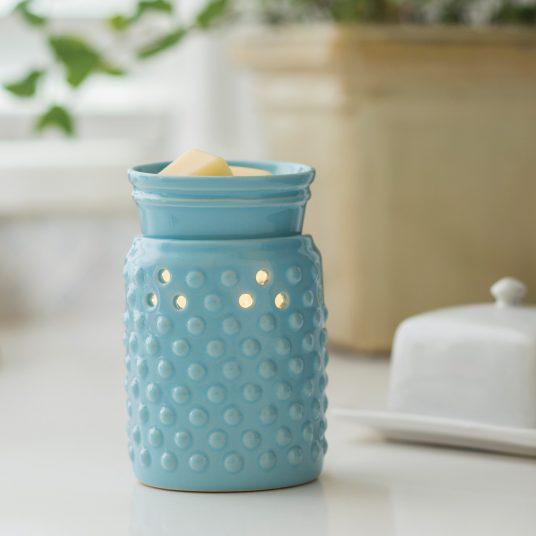 Illumination wax warmer Hobnail style, vintage-inspired hobnail glass plug-in electric wax warmer